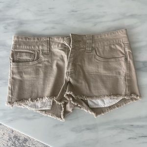 Forever21 Distressed Khaki Shorts